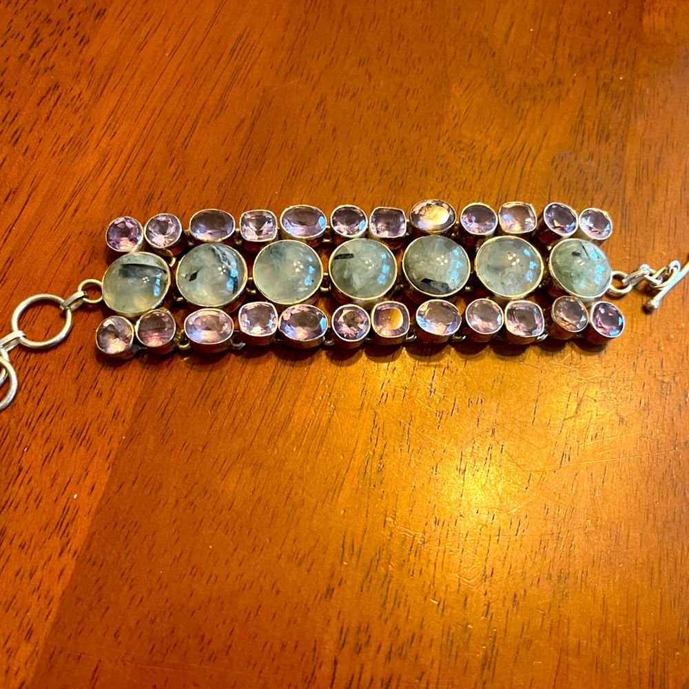Prehnite bracelet